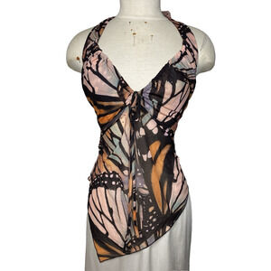 Free People Butterfly Effect Halter Top Tank Women's Small Fairy Boho Festival